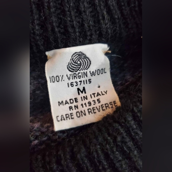 VTG 100% Virgin Wool Maglificio Florence Made In Italy Medium Mens Sweater - Picture 5 of 8